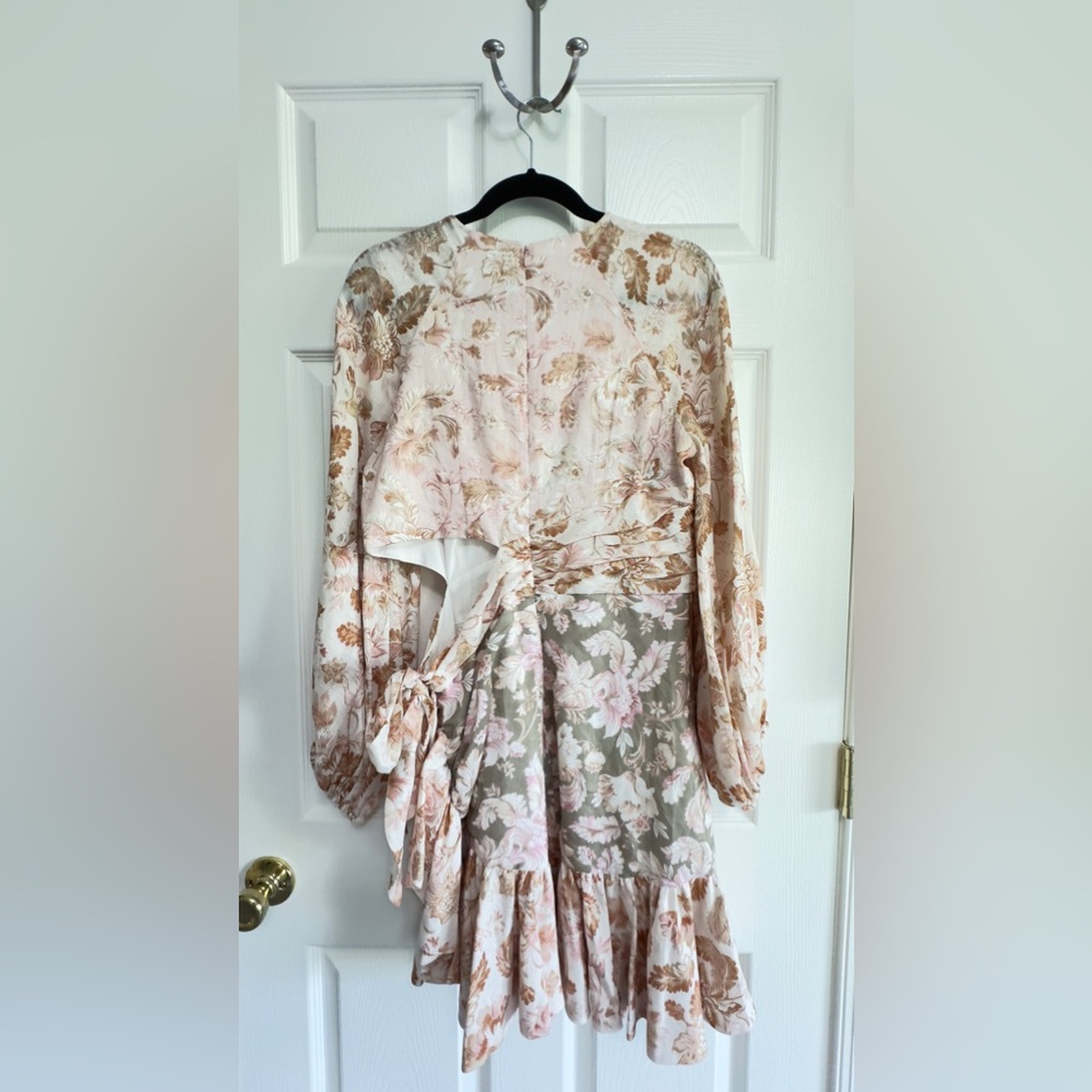 ZIMMERMANN
Lyre Linen Mini Wrap Dress Zimmerman Size 4 =L-XL - Picture 6 of 8